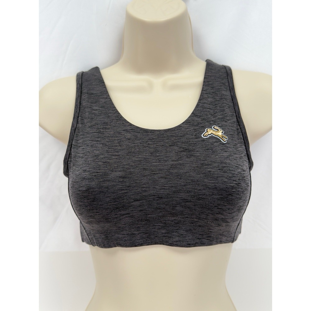 Tracksmith Session Sport Bra Womens Large Gray Running Athleisure